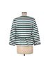 Talbots Stripes Blue Green Ivory Talbots Jacket Size 6 - photo 2