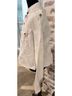 Jordache 100% Organic Cotton White Ivory Jacket Size 15 - photo 14