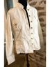 Jordache 100% Organic Cotton White Ivory Jacket Size 15 - photo 4