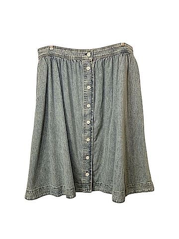 Lauren by Ralph Lauren Denim Skirt (view 1)
