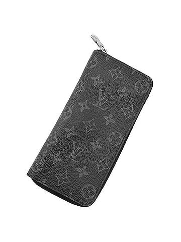 Louis Vuitton Louis Vuitton Monogram Eclipse Zippy Wallet Vertical M62295 Long LOUIS VUITTON Black Men's (view 1)