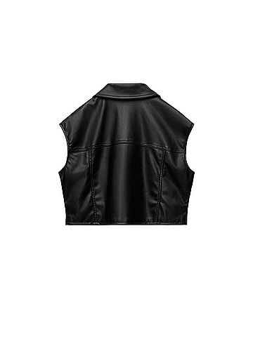 Zara Faux Leather Jacket (view 2)
