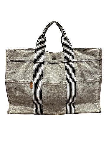 Hermès Hermes HERMES Fourre-Tout MM handbag, canvas (view 1)