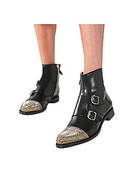 The Office of Angela Scott Mr. Dean Double Monk Ankle Boots (view 1)