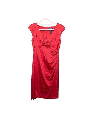 Ralph Lauren Satin Sheath Dress Cocktail Dress (view 1)