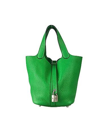 Hermès HERMES Picotin Lock PM Bamboo (Green) Handbag, Taurillon Clemence Leather, Women's (view 1)
