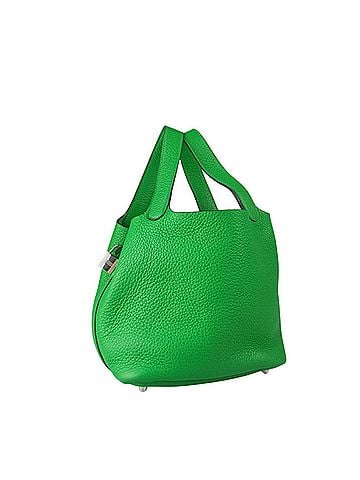 Hermès HERMES Picotin Lock PM Bamboo (Green) Handbag, Taurillon Clemence Leather, Women's (view 2)