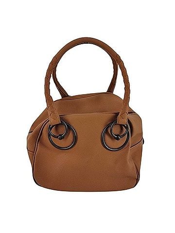Bottega Veneta BOTTEGA VENETA Marco Polo handbag, 133156, brown PVC, women's. (view 1)