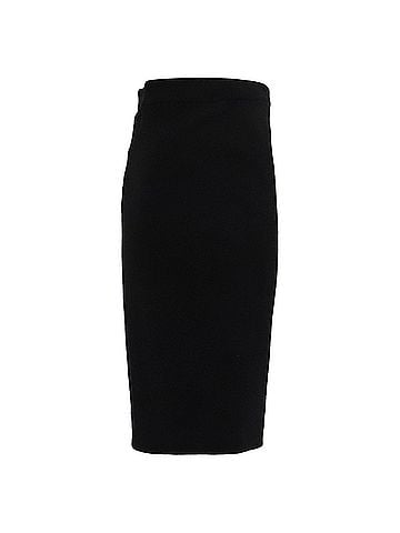 Giorgio Armani Giorgio Armani Pencil Skirt in Black Wool (view 2)