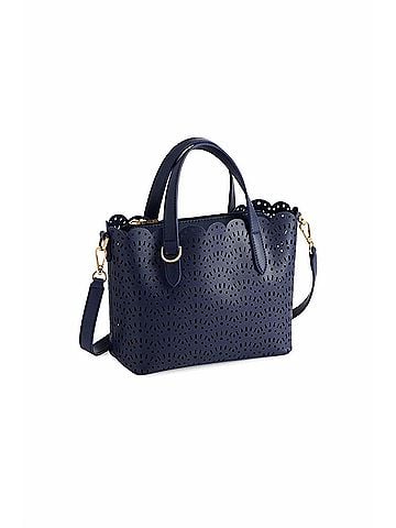 Shiraleah Women's Lola Mini Tote Bag in Navy (view 1)