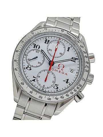 Omega Omega Speedmaster 3515.20 Men's Watch, Brand Name, Date, Chronograph, Olympic Limited Edition, Silver &amp; White (view 1)