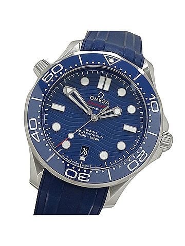Omega Omega Seamaster 210.32.42.20.03.001 Men's Watch, Brand: Diver, 300m Water Resistant, Date, Automatic Movement, Stainless Steel (SS), Rubber Strap, Open Caseback (view 1)