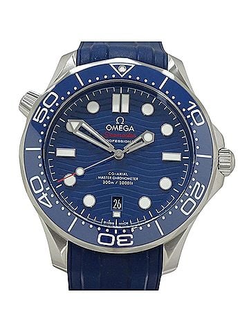 Omega Omega Seamaster 210.32.42.20.03.001 Men's Watch, Brand: Diver, 300m Water Resistant, Date, Automatic Movement, Stainless Steel (SS), Rubber Strap, Open Caseback (view 2)