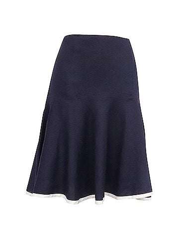 Ralph Lauren Lauren Ralph Lauren Flared Mini Skirt in Purple Linen (view 1)