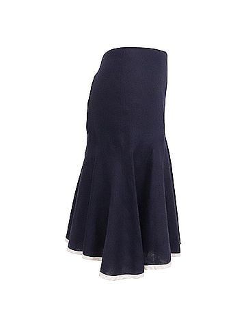 Ralph Lauren Lauren Ralph Lauren Flared Mini Skirt in Purple Linen (view 2)
