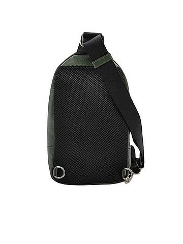 Coach COACH Charles Varsity Body Bag F72226 Black Green Leather Men's Shoulder (view 2)