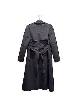 Theory Long Wrap Trench Wool Coat (view 2)