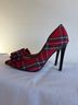 Betsey Johnson Plaid Red Green Heels Size 7 1/2 - photo 6