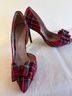 Betsey Johnson Plaid Red Green Heels Size 7 1/2 - photo 10