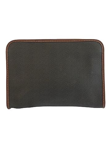 Dunhill Dunhill Brown Black Gold Hardware Leather Clutch Bag Second for Men (view 2)