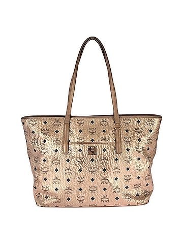 MCM MCM Visetos Anya Champagne Gold Leather Tote Bag/Shoulder Bag (MLP9AVI41TC001) for Women (view 1)