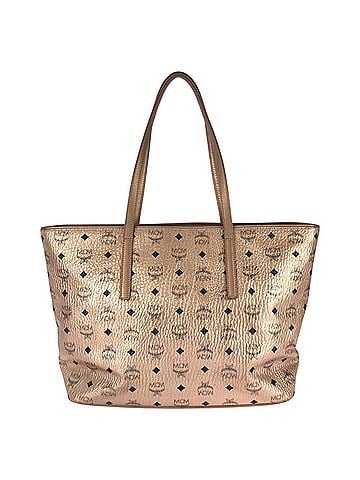 MCM MCM Visetos Anya Champagne Gold Leather Tote Bag/Shoulder Bag (MLP9AVI41TC001) for Women (view 2)