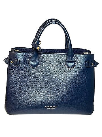 Burberry Burberry Banner Medium Handbag, Leather &amp; Canvas, 4023696 (view 1)