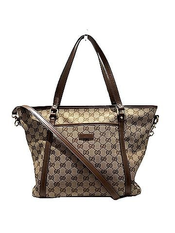 Gucci Gucci 2-Way Tote Bag, GG Canvas, Leather, 388929 (view 1)