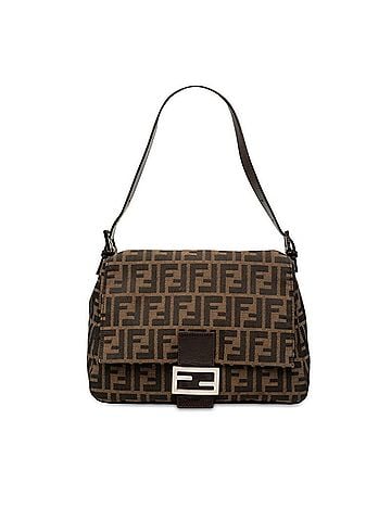 Fendi Fendi Zucca One-Shoulder Bag 26325 Brown Canvas Leather Women's FENDI (view 1)