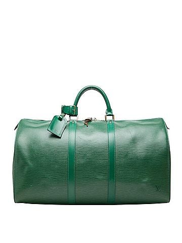Louis Vuitton Louis Vuitton Epi Keepall 50 Boston Bag Travel M42964 Borneo Green Leather Women's LOUIS VUITTON (view 1)