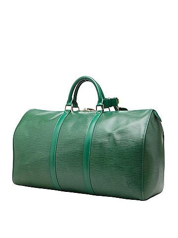 Louis Vuitton Louis Vuitton Epi Keepall 50 Boston Bag Travel M42964 Borneo Green Leather Women's LOUIS VUITTON (view 2)