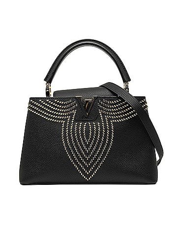 Louis Vuitton Louis Vuitton Capucines PM Handbag Shoulder Bag 2WAY M52979 Black Leather Women's LOUIS VUITTON (view 1)