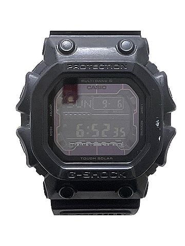 Casio Casio G-SHOCK watch, total weight 89.4g, resin/rubber strap, solar-powered, black dial, GXW-56BB (view 1)