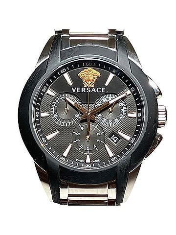 Versace Versace Character Chrono Watch, Total Weight 165.6g, Stainless Steel, Quartz, Black Dial, VEM800218 (view 1)