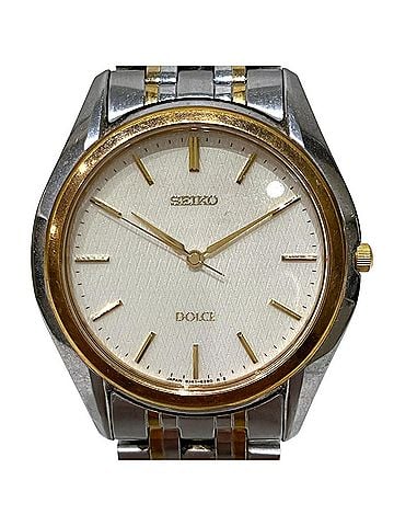 Seiko Seiko Dolce watch, total weight 71.4g, stainless steel, quartz movement, ivory dial, 8J41-6160 (view 1)