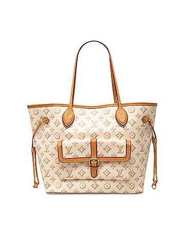 Louis Vuitton Louis Vuitton Monogram Fall for You Neverfull MM Tote Bag Shoulder M20921 Beige Ivory Leather Women's LOUIS VUITTON (view 1)