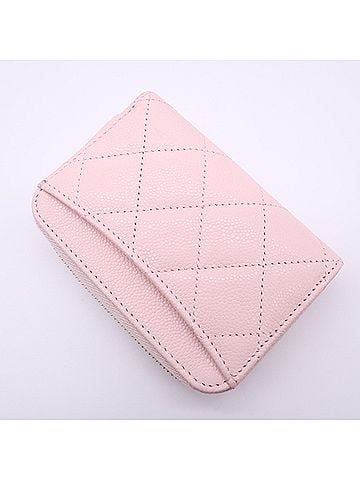 Chanel CHANEL Caviar Skin Matelassé Wallet/Coin Case AP0216 Pink Women's (view 2)