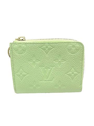 Louis Vuitton LOUIS VUITTON Monogram Empreinte Portefeuille Noir Compact M27670 Wallet/Coin Case Green Grained Calf Leather Women's (view 1)