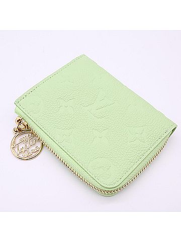 Louis Vuitton LOUIS VUITTON Monogram Empreinte Portefeuille Noir Compact M27670 Wallet/Coin Case Green Grained Calf Leather Women's (view 2)