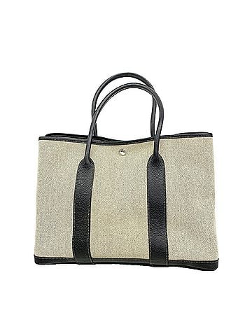 Hermès Hermes Garden PM Tote Bag, Toile H, Black, ?L stamp, Women's (view 1)