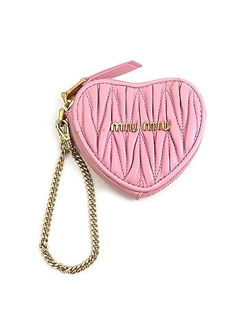 Miu Miu Miu Miu Miu wallet/coin purse, leather, pink, women's, h32527d (view 1)