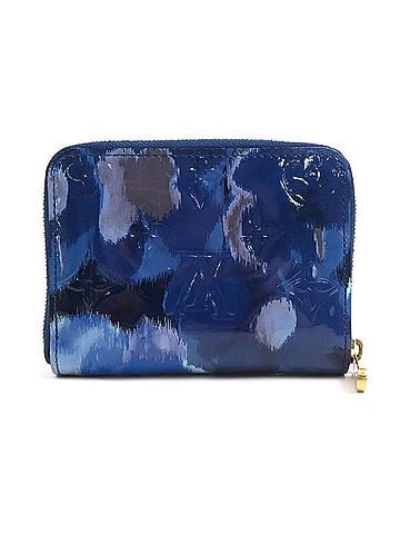 Louis Vuitton Louis Vuitton LOUIS VUITTON Wallet/Coin Purse Ikat Flower Zippy Coin Vernis Blue Men's Women's M90029 h32526 (view 2)
