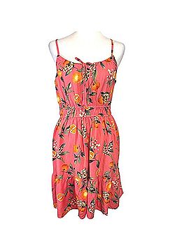 Loft 37 Orange Harvest Paradise Peach Casual Dress (view 1)