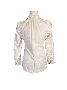J.Crew Factory Store Linen-Blend One Button Blazer Jacket (view 2)