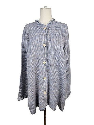 J. McLaughlin Fringe Long Nan Cardigan Cardigan (view 1)