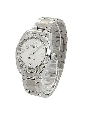 Bell & Ross Bell &amp; Ross Mystery Diamond 215S Ladies' Watch, Date, Silver, Automatic Movement (view 1)