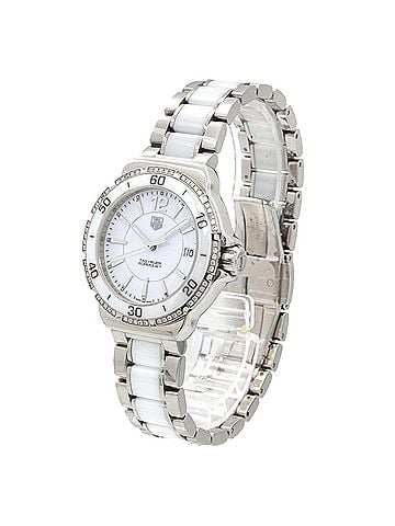 TAG Heuer TAG Heuer Formula 1 WAH1213 Women's Watch, Diamond Bezel, Date Display, White Ceramic Quartz Watch (view 1)