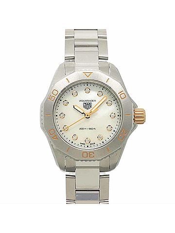 TAG Heuer TAG Heuer Aquaracer Professional 200m WBP1450 12P Diamond Ladies Watch White Shell Quartz (view 2)