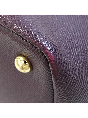 Dolce & Gabbana Dolce &amp; Gabbana handbag, deep royal purple leather shoulder tote, leopard print, for women. (view 2)