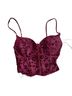 Lulus Floral Red Halter Top Size S - photo 2